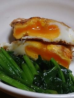 お弁当に!カレー味の目玉焼き-レシピのメイン写真