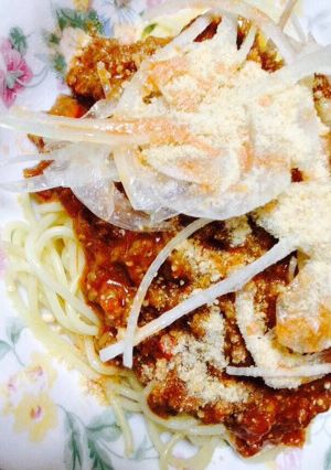 ミートソーススパゲティ簡単-レシピのメイン写真