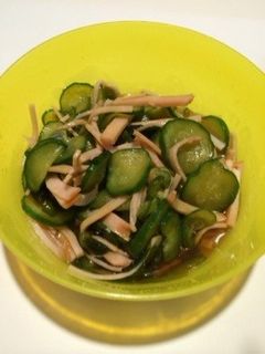 ハムとキュウリの酢の物-レシピのメイン写真