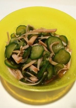 ハムとキュウリの酢の物-レシピのメイン写真