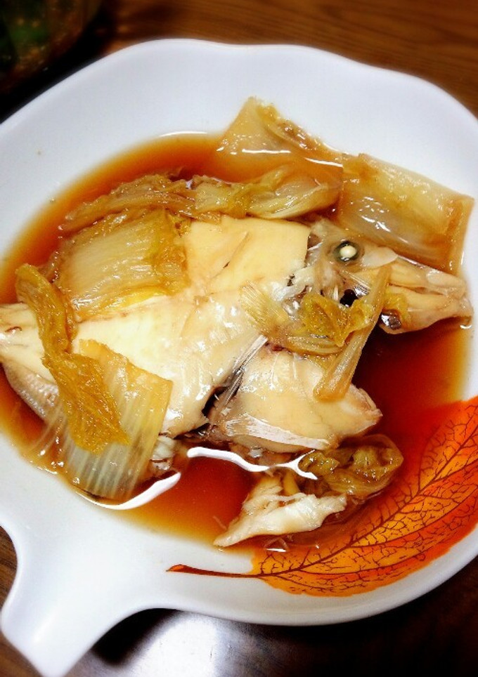カワハギ(はげ)と白菜の煮付け-レシピのメイン写真