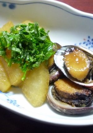 トコブシと大根のバターしょう油煮-レシピのメイン写真