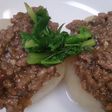 大根の肉味噌のせ(ふろふき大根)