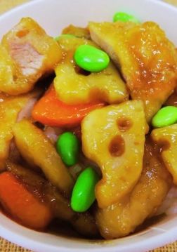 栄養士の卵考案☆チキンチキンおやさい丼-レシピのメイン写真