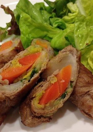 白菜と人参の肉巻き-レシピのメイン写真