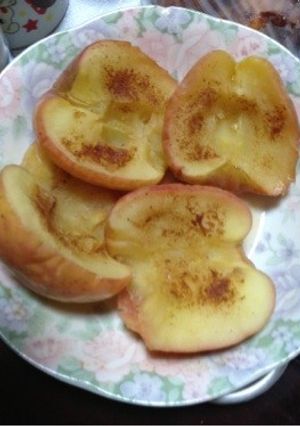 超簡単のレンジで焼きりんご-レシピのメイン写真