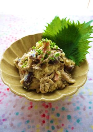 たっぷりきのこのポテトサラダ-レシピのメイン写真