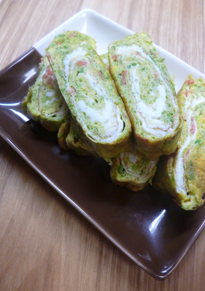 青のりとえび入りの卵焼き-レシピのメイン写真