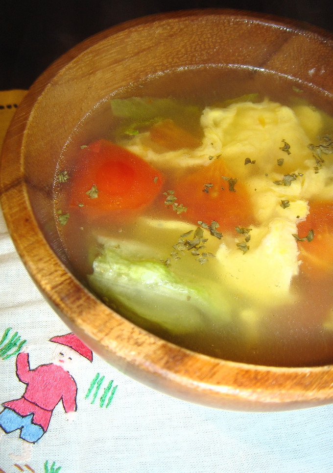 ふわふわ卵とトマトのスープ-レシピのメイン写真
