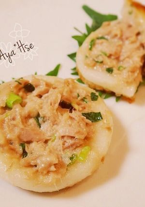 絶品!!残ったご飯で♪ツナマヨもち餃子風-レシピのメイン写真