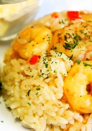コンソメなしで♡海老ピラフ風炊き込みご飯-レシピのメイン写真