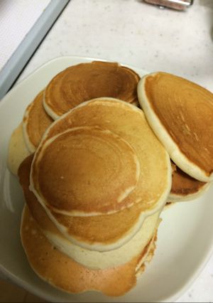 卵無し材料4つのヨーグルトのパンケーキ-レシピのメイン写真