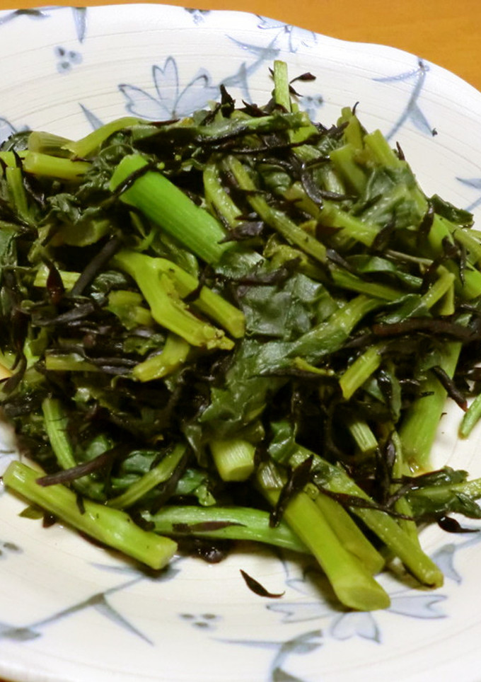 青菜とひじきの炒め煮-レシピのメイン写真