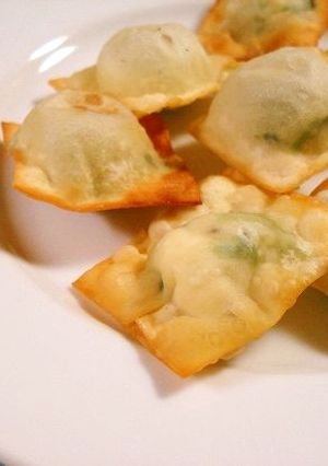 ほうれん草とチーズの揚げラビオリ風-レシピのメイン写真