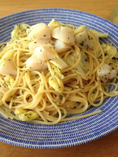 ホタテとキャベツの柚子胡椒パスタ-レシピのメイン写真
