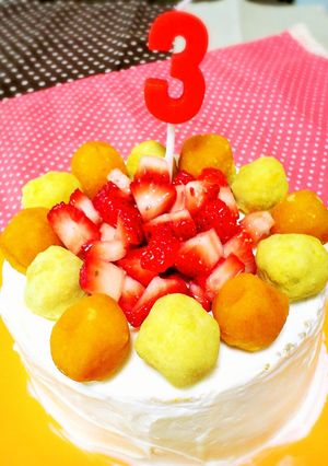 犬用♡バースデイ♡ケーキ♪-レシピのメイン写真