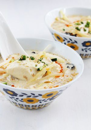 白みそ仕立て*坦々白ごまスープ-レシピのメイン写真