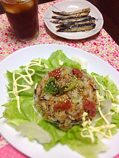 簡単ランチ☆梅とじゃこチャーハン-レシピのメイン写真