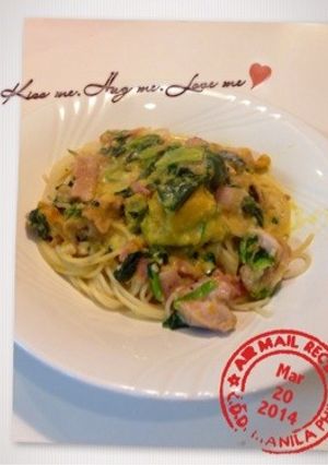 カボチャのクリームスパゲッティ-レシピのメイン写真