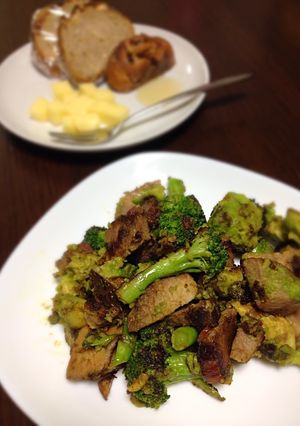 アボカドと豚肉の簡単ソテー-レシピのメイン写真