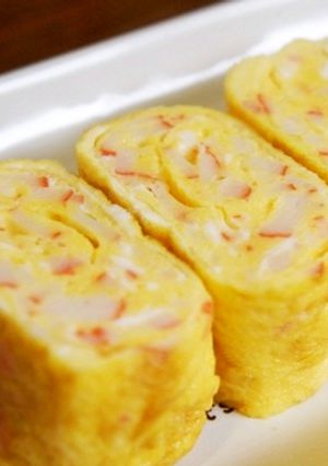 お弁当に簡単シンプルな☆かに風味玉子焼き-レシピのメイン写真