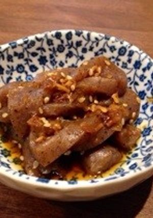 話題入り♡レンジで簡単！ねじり蒟蒻の煮物-レシピのメイン写真