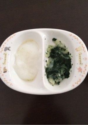 ポテトほうれん草だし風味と10倍粥-レシピのメイン写真