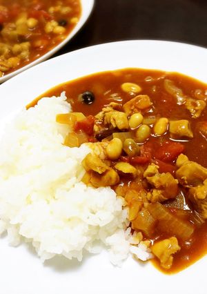 かんたん♪お豆たっぷりトマトカレー-レシピのメイン写真