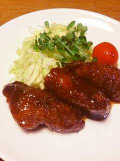 我が家で大人気!鶏ささ身のソースカツ-レシピのメイン写真
