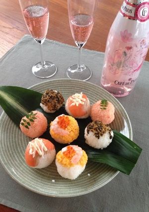 カラフルてまり寿司　-レシピのメイン写真