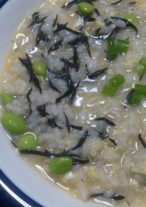 ひじきと枝豆のおじや-レシピのメイン写真