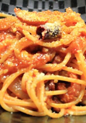 簡単！ベーコンと玉ねぎの本格トマトパスタ-レシピのメイン写真