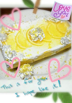 爽やかレモンのムースケーキ♪-レシピのメイン写真