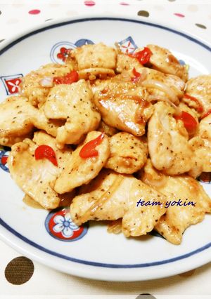 鶏胸肉の甘酸っぱい炒め物-レシピのメイン写真