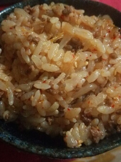 挽き肉ともやしのキムチご飯-レシピのメイン写真