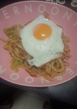 めんつゆマヨ焼きうどん☆-レシピのメイン写真