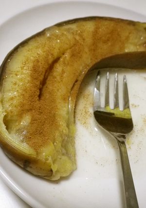 私の簡単おやつ♪焼きバナナ-レシピのメイン写真
