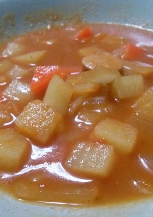 トマトジュースでミネストローネ-レシピのメイン写真