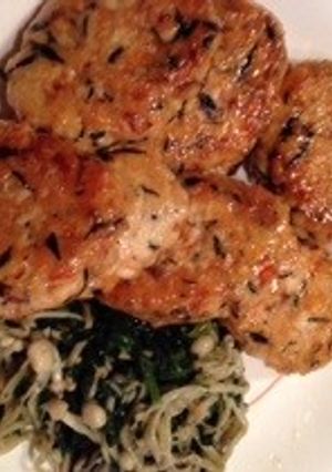 ひじき高野豆腐入り豆腐ハンバーグ-レシピのメイン写真