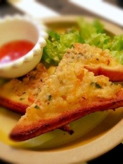 食パンで簡単!具材2つ!エビトースト-レシピのメイン写真