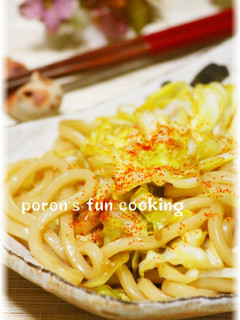甘辛が美味♡ランチに簡単♪キャベツうどん-レシピのメイン写真
