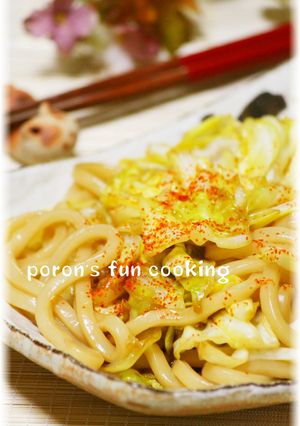 甘辛が美味♡ランチに簡単♪キャベツうどん-レシピのメイン写真