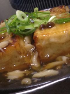 簡単 揚げ出し豆腐のキノコ餡掛け-レシピのメイン写真