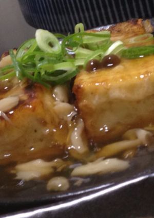 簡単 揚げ出し豆腐のキノコ餡掛け-レシピのメイン写真