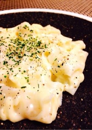 【20分】もちもち♡餃子の皮チーズパスタ-レシピのメイン写真
