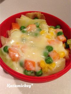 超簡単!キャベツのチーズ蒸し-レシピのメイン写真