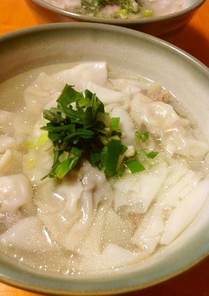 鶏ガラスープの水餃子-レシピのメイン写真