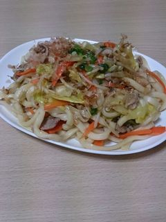 めんつゆで焼きうどん♥-レシピのメイン写真