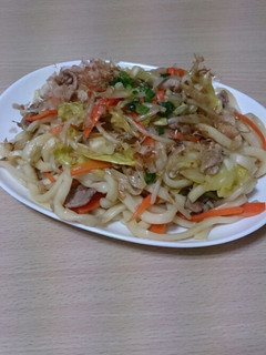 めんつゆで焼きうどん♥-レシピのメイン写真