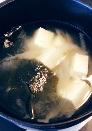 豆腐とワカメのお味噌汁♡-レシピのメイン写真